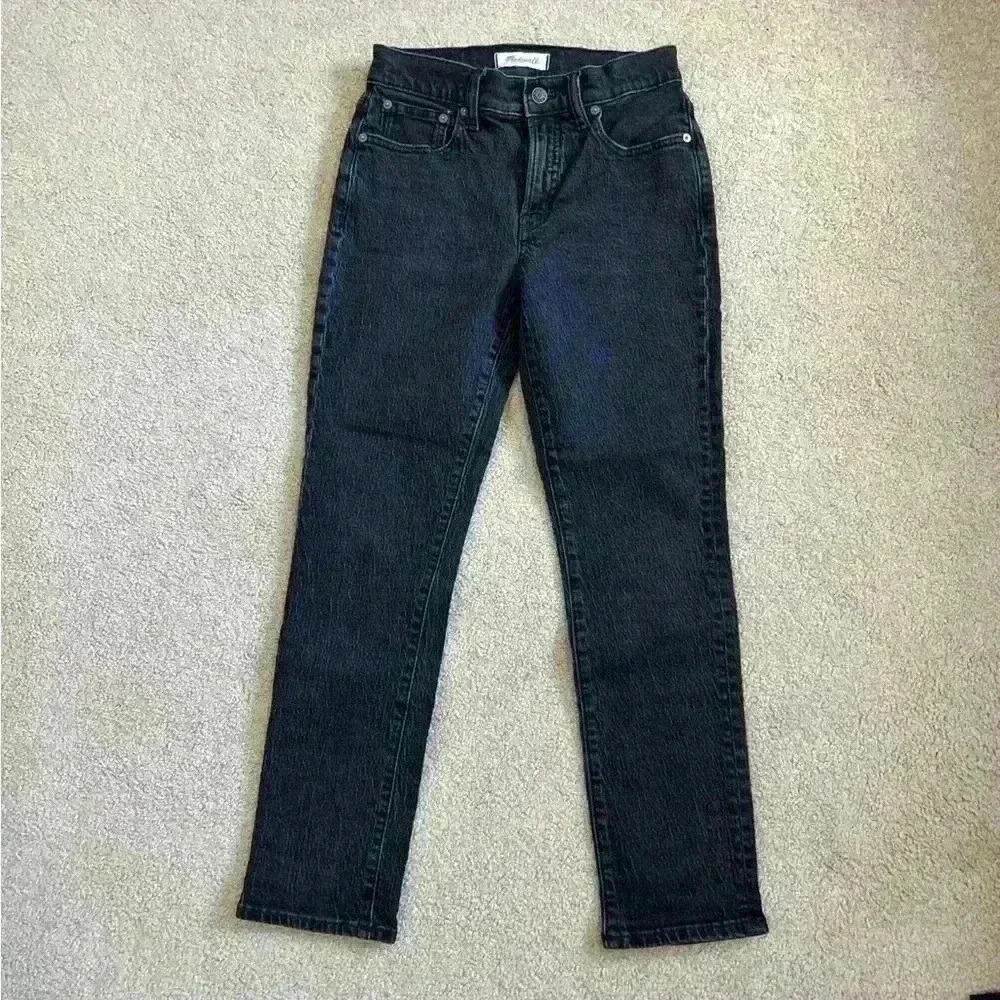 Madewell the mid-rise perfect vintage jean black jeans in size 25